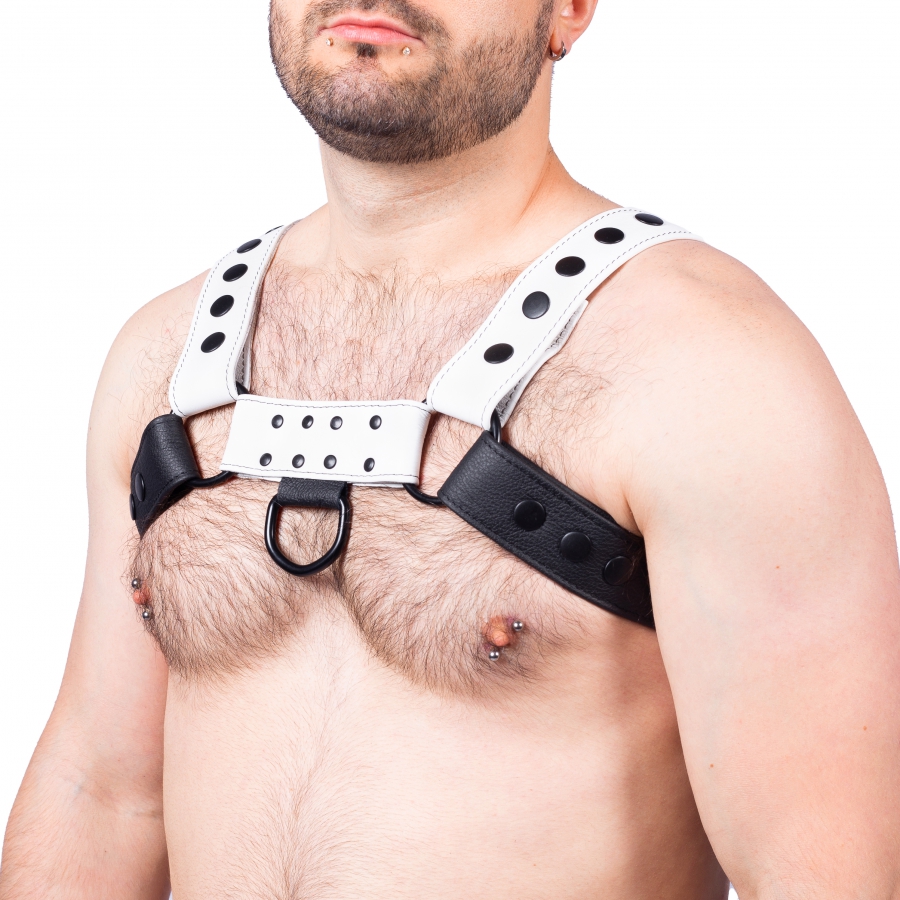Robustes BDSM Leder Snap Harness Brustharness für Herren