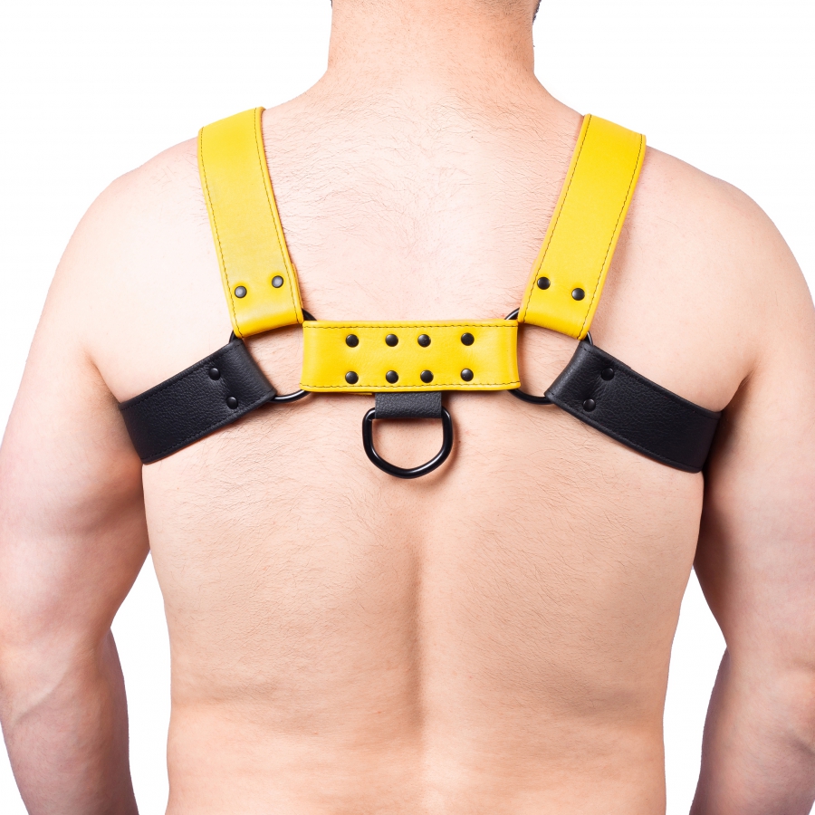 Robustes BDSM Leder Snap Harness Brustharness für Herren
