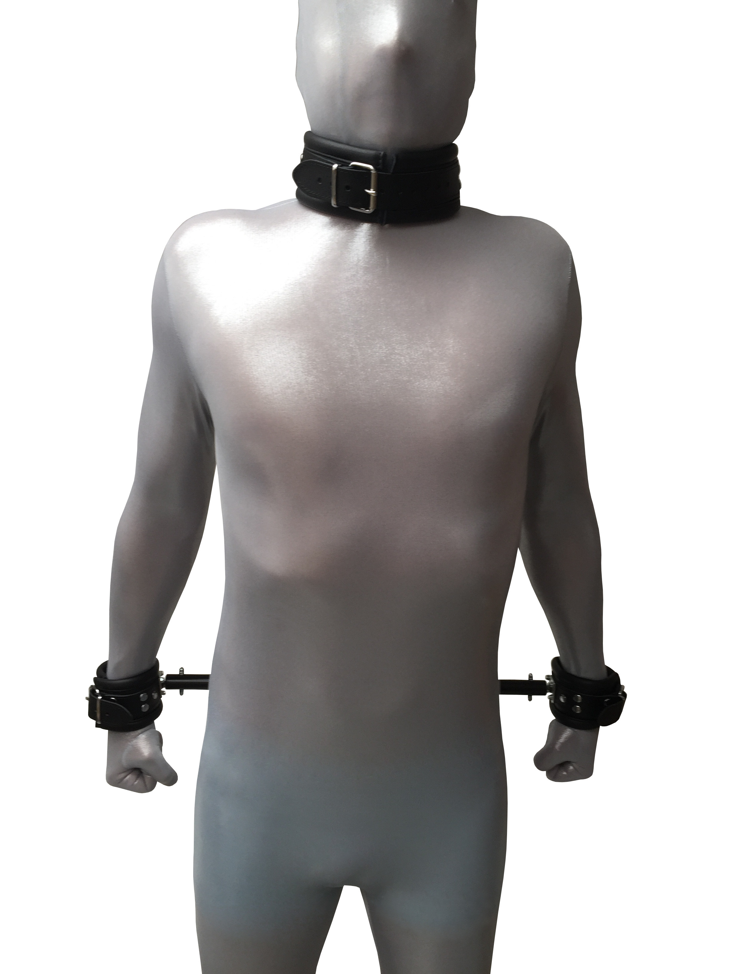 Bondage Hand/Hals Pranger, verstellbar, inkl. Halsband und Handfesseln