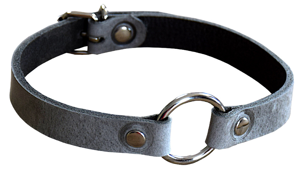 Terginum Grey Collection / Schmuck-Halsband mit Rundring
