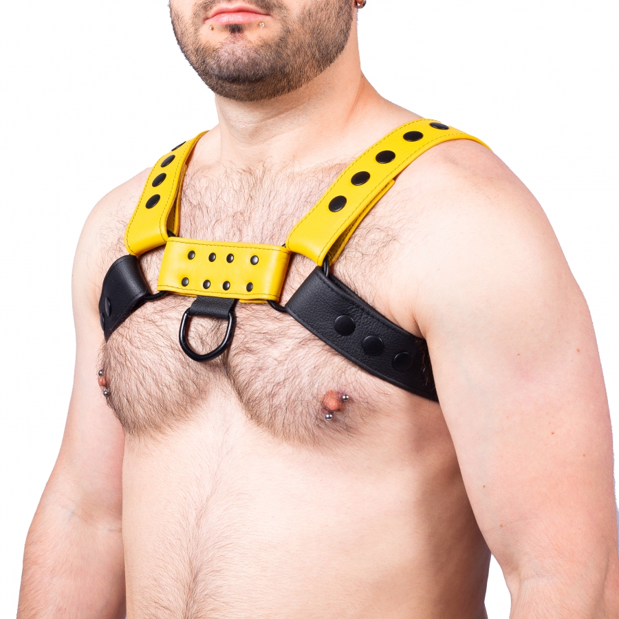 Robustes BDSM Leder Snap Harness Brustharness für Herren