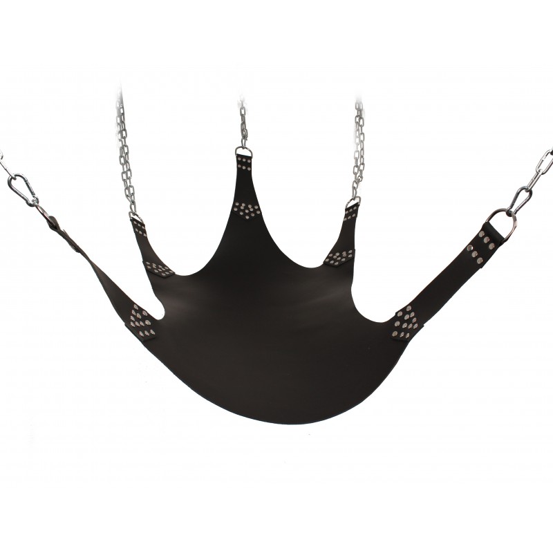 Schwarze 5-Punkt Sex Sling Matte Liebesschaukel Sexschaukel