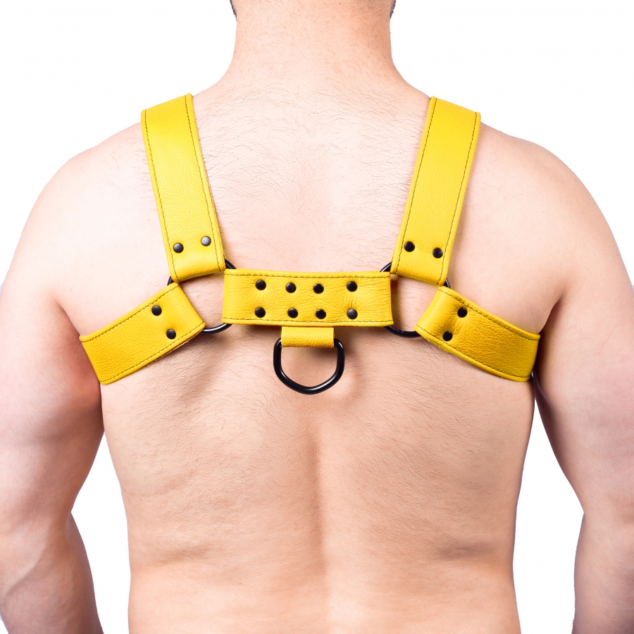 Robustes BDSM Leder Snap Harness Brustharness für Herren