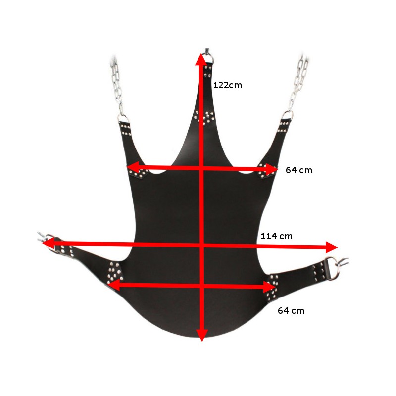 Rote 5-Punkt Sex Sling Matte Liebesschaukel Sexschaukel