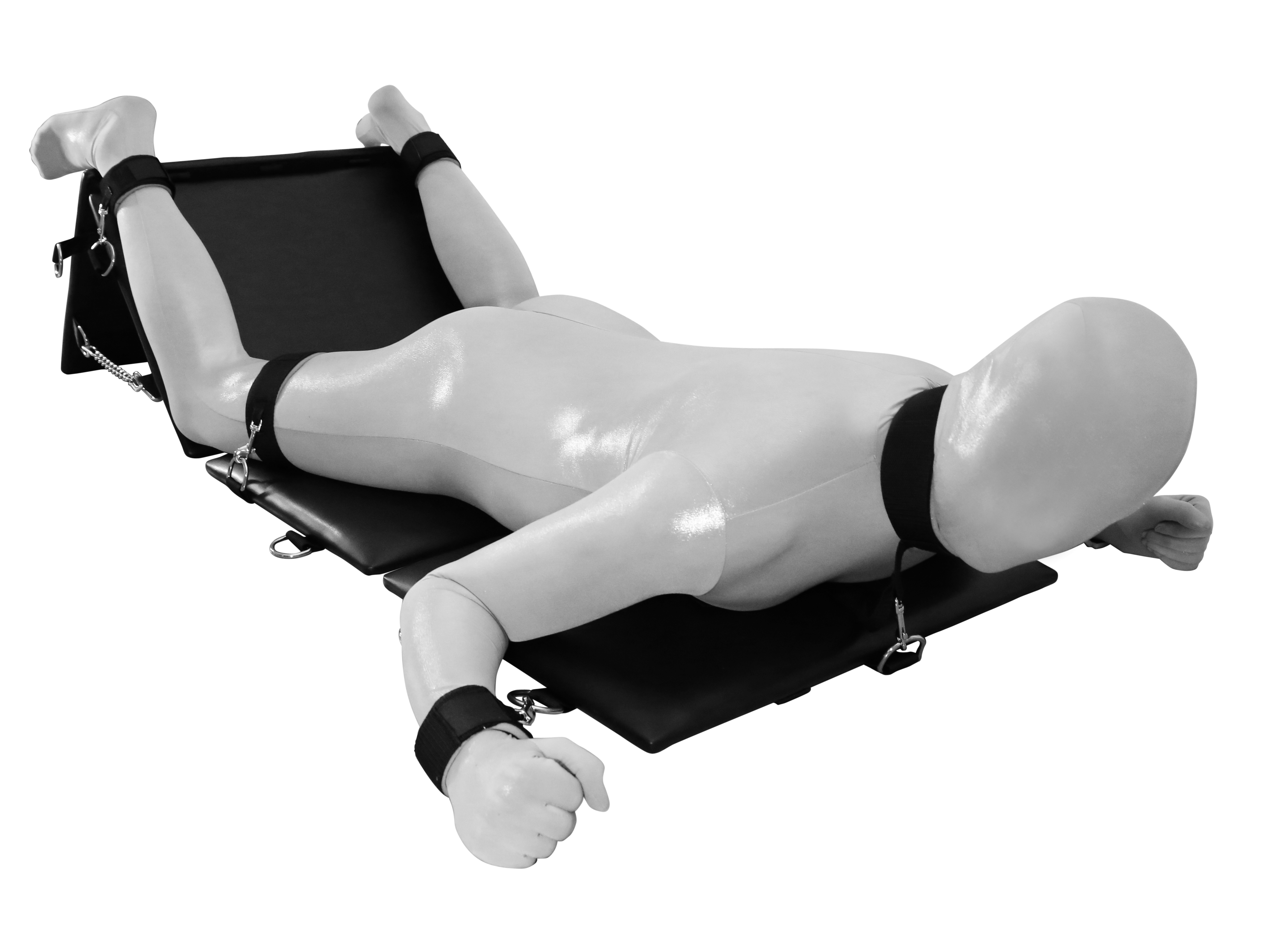 Premium Bondage Lounger inkl. Fesselzubehör - dick gepolstert