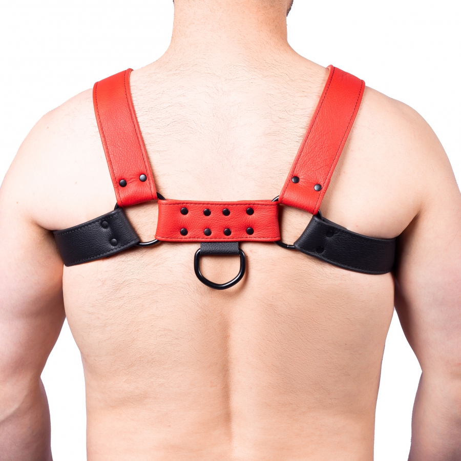 Robustes BDSM Leder Snap Harness Brustharness für Herren