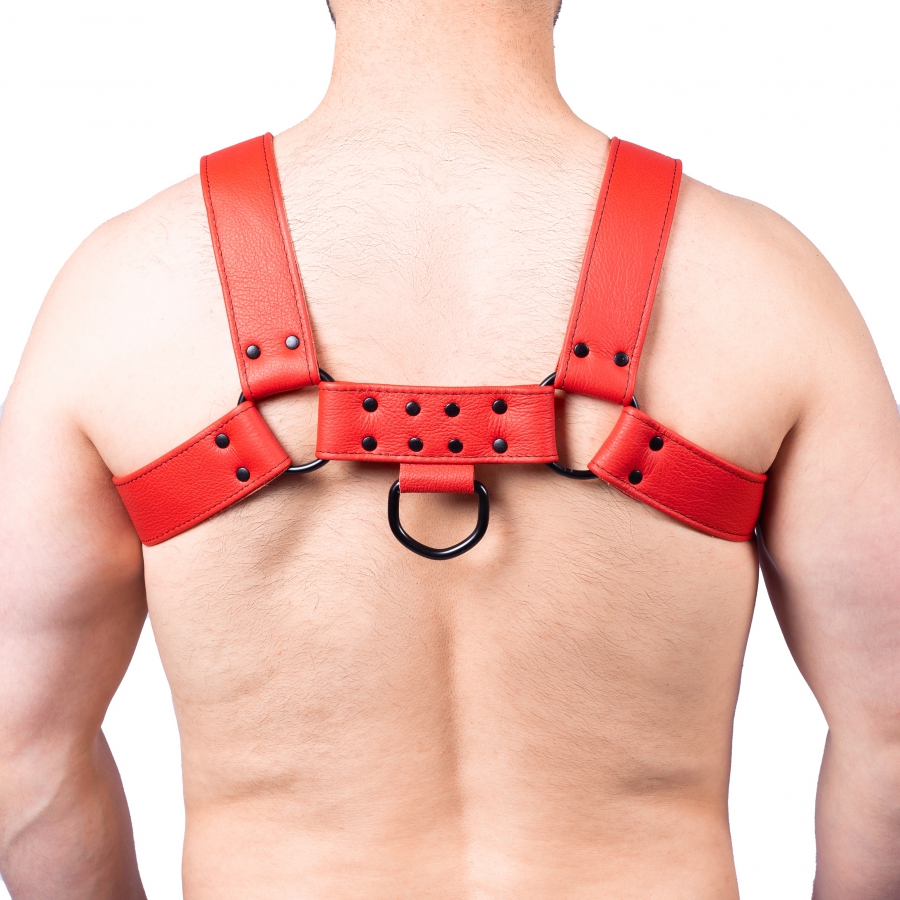 Robustes BDSM Leder Snap Harness Brustharness für Herren