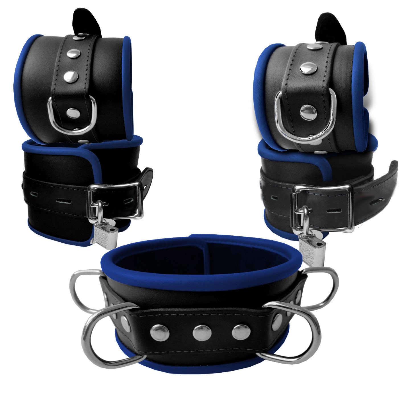 Robustes BDSM Bondageset, gepolstert und abschließbar