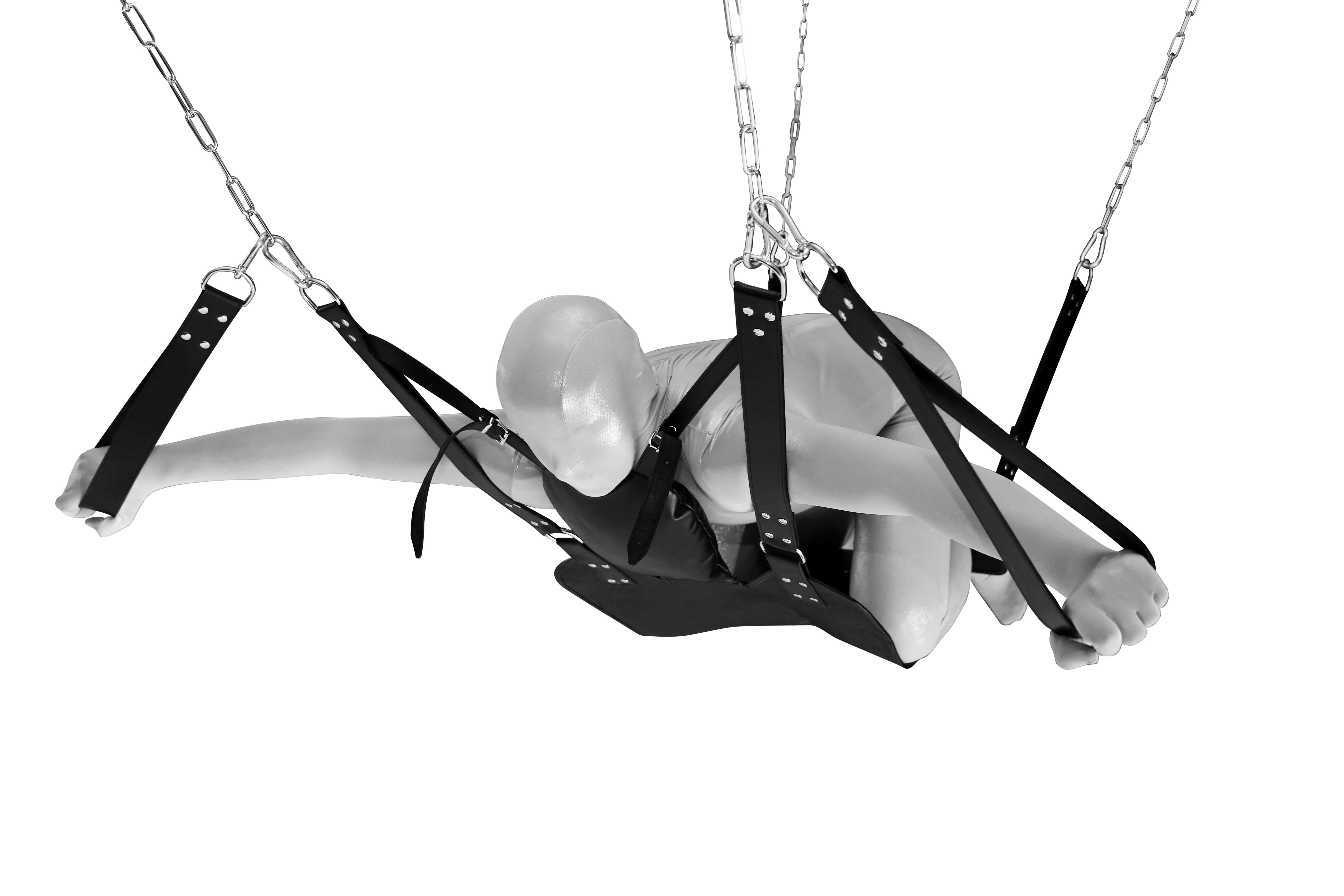 Sexschaukel Liebesschaukel Sling mit Kopfkissen, Beinschlaufen und Karabiner