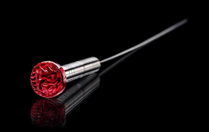 Handgefertigte Edelstahlgerte 2mm oder 3mm - Feder Edelstahl
