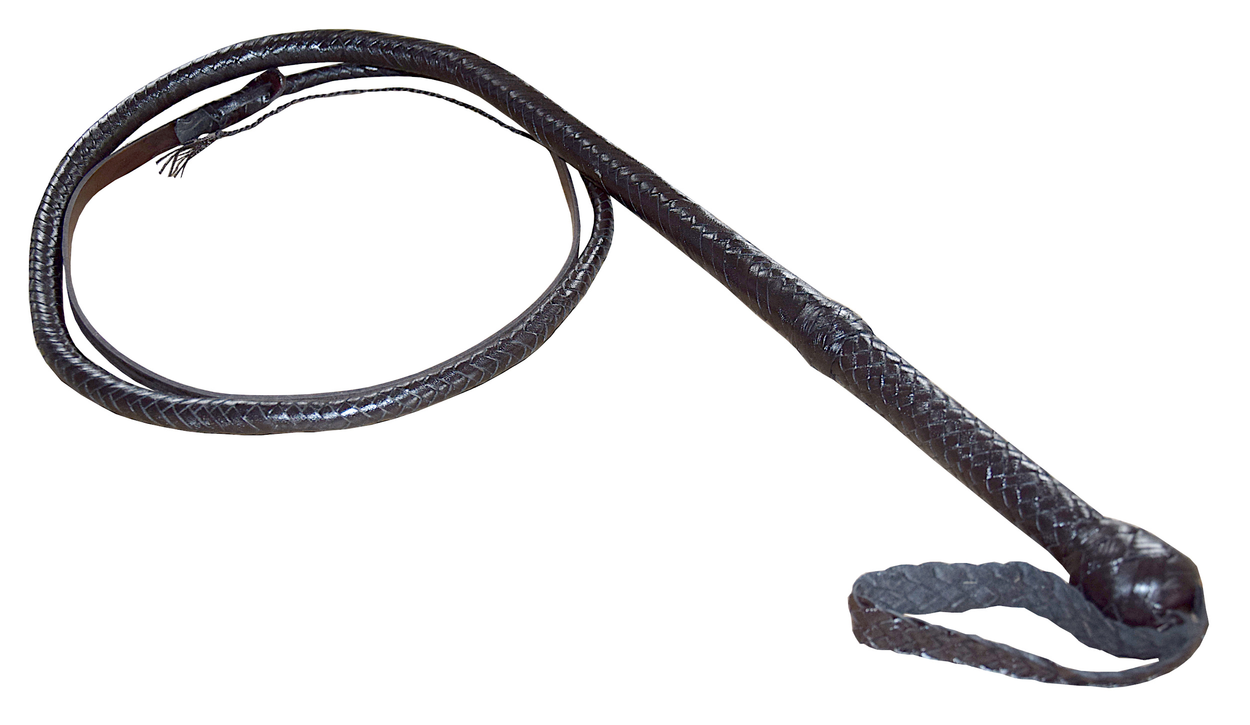 Premium Bullenpeitsche Bullwhip inkl. Holster 210 cm