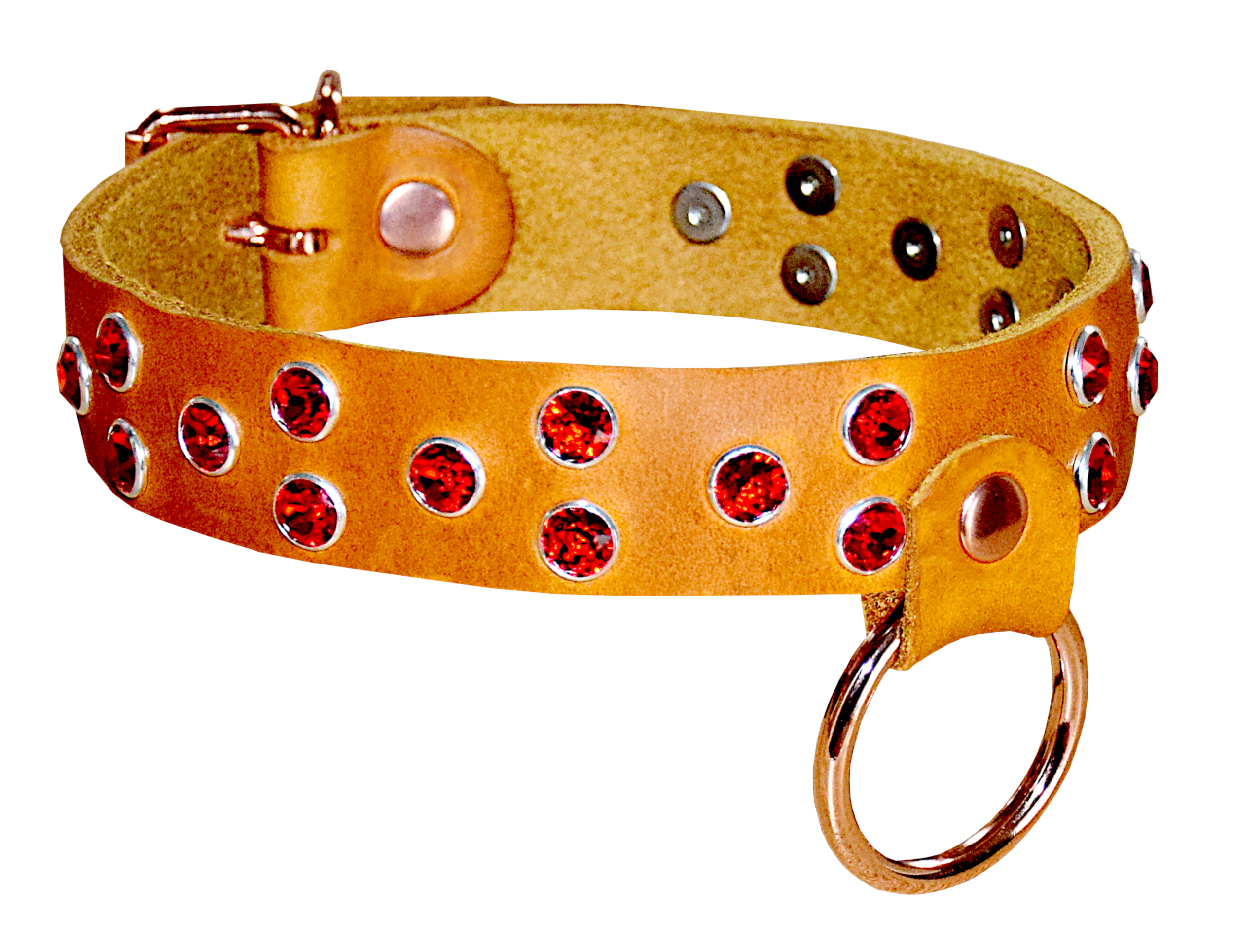 Exklusives Halsband mit Swarovski Kristallen und Rundring