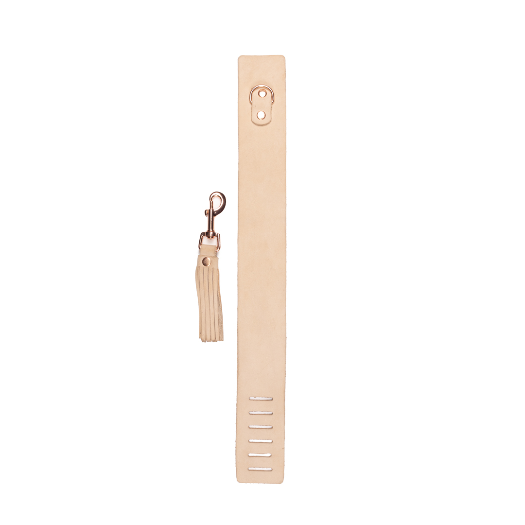 BDSM Halsband mit Flogger - Nude/Roségold