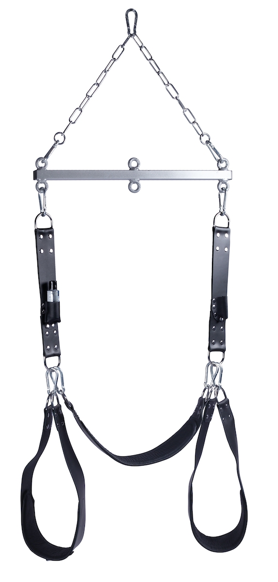 Komplettset Liebesschaukel Sexschaukel inkl. Metallstange, Fußstützen, Ketten, Haken