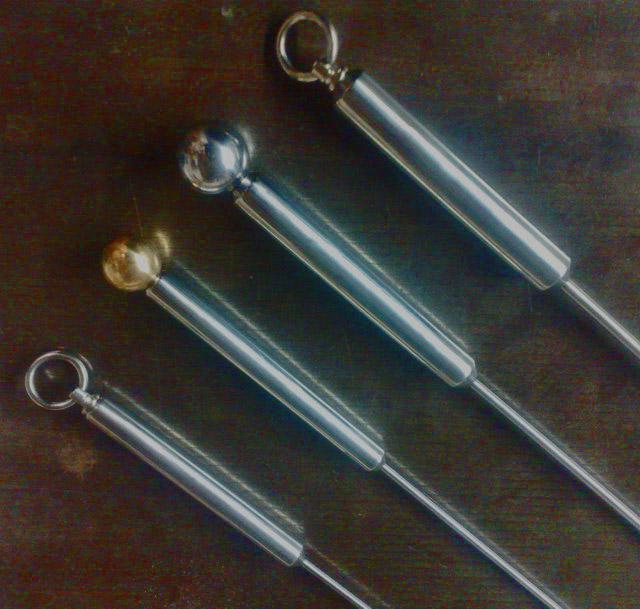 Handgefertigte Edelstahlgerte 2mm oder 3mm - Feder Edelstahl
