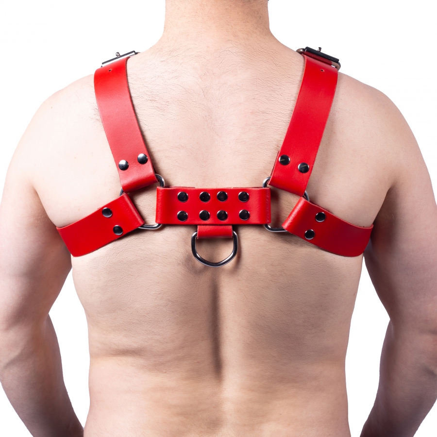 Robustes BDSM Leder Harness Brustharness für Herren