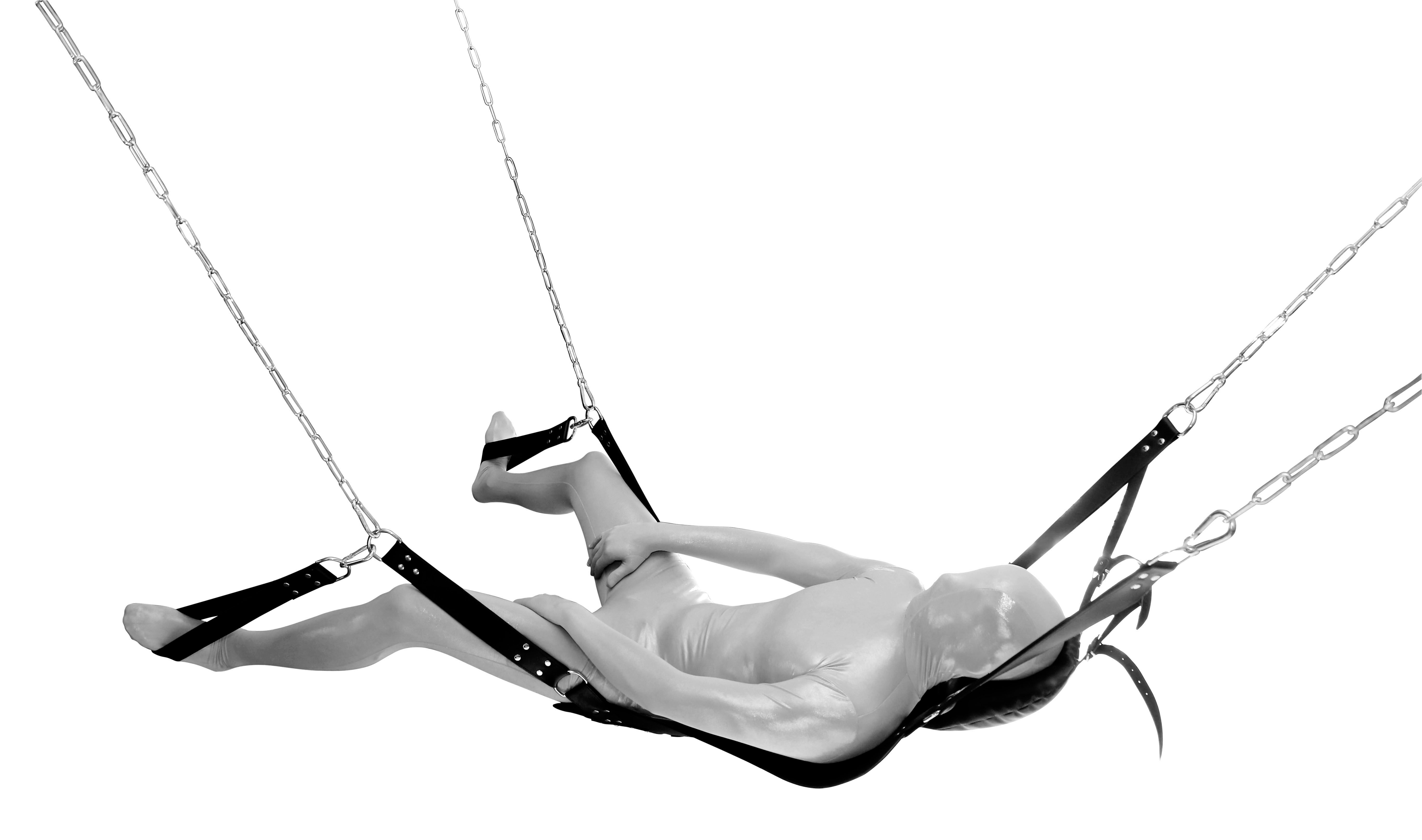 Sexschaukel Liebesschaukel Sling mit Kopfkissen, Beinschlaufen und Karabiner