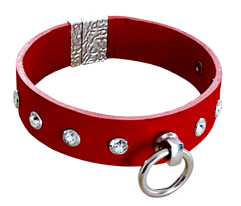 Edles PREMIUM Halsband der O mit SWAROVSKI Kristallen und Magnetverschluss - Maßanfertigung