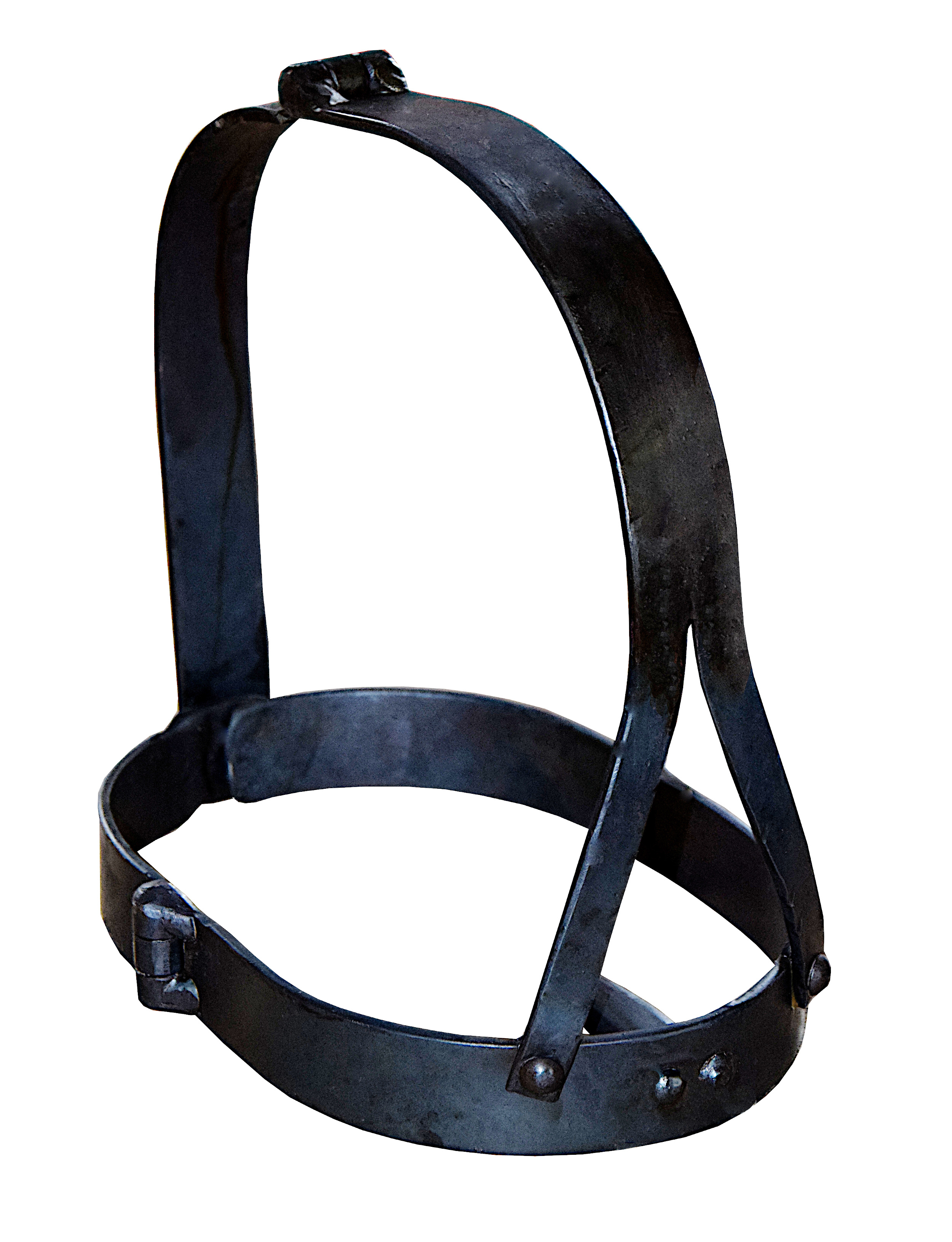 Handgeschmiedete Eisenmaske Kopfmaske Schandmaske Scold's Bridle - Maßanfertigung