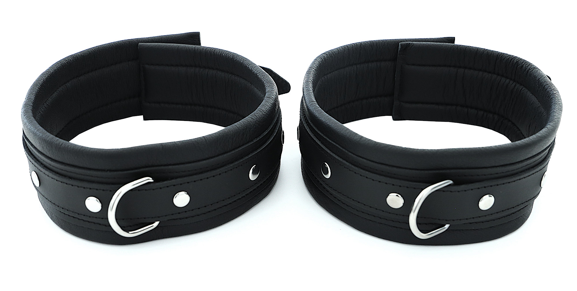 Deluxe padded Leather Locking Thigh Cuffs