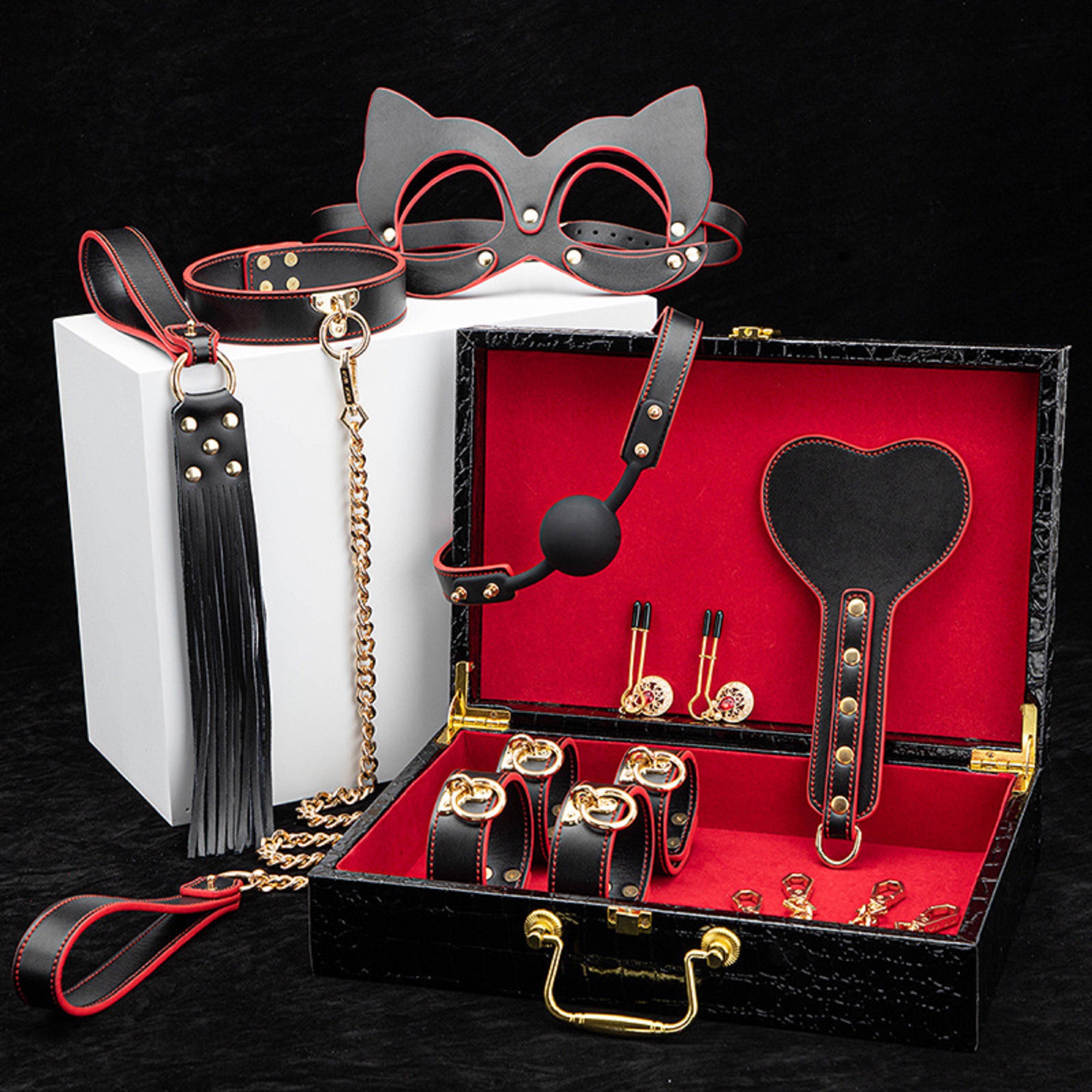 Vegan Line BDSM Bondage Set 8-teilig inkl. Koffer