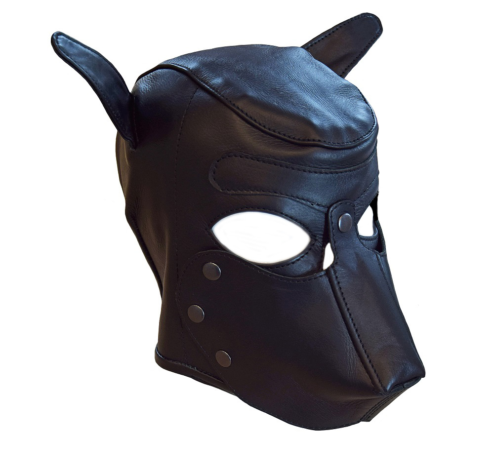 BDSM Fetisch Kopfmaske Hundemaske Ledermaske DOGPLAY