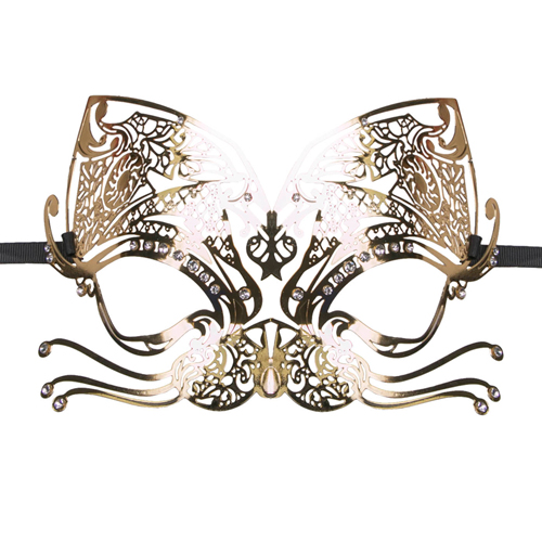 Venezianische Maske im Katzenstil