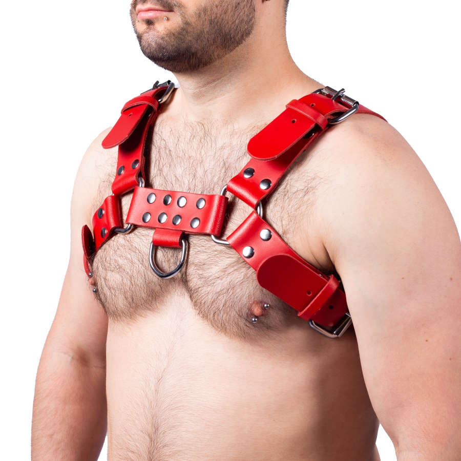 Robustes BDSM Leder Harness Brustharness für Herren