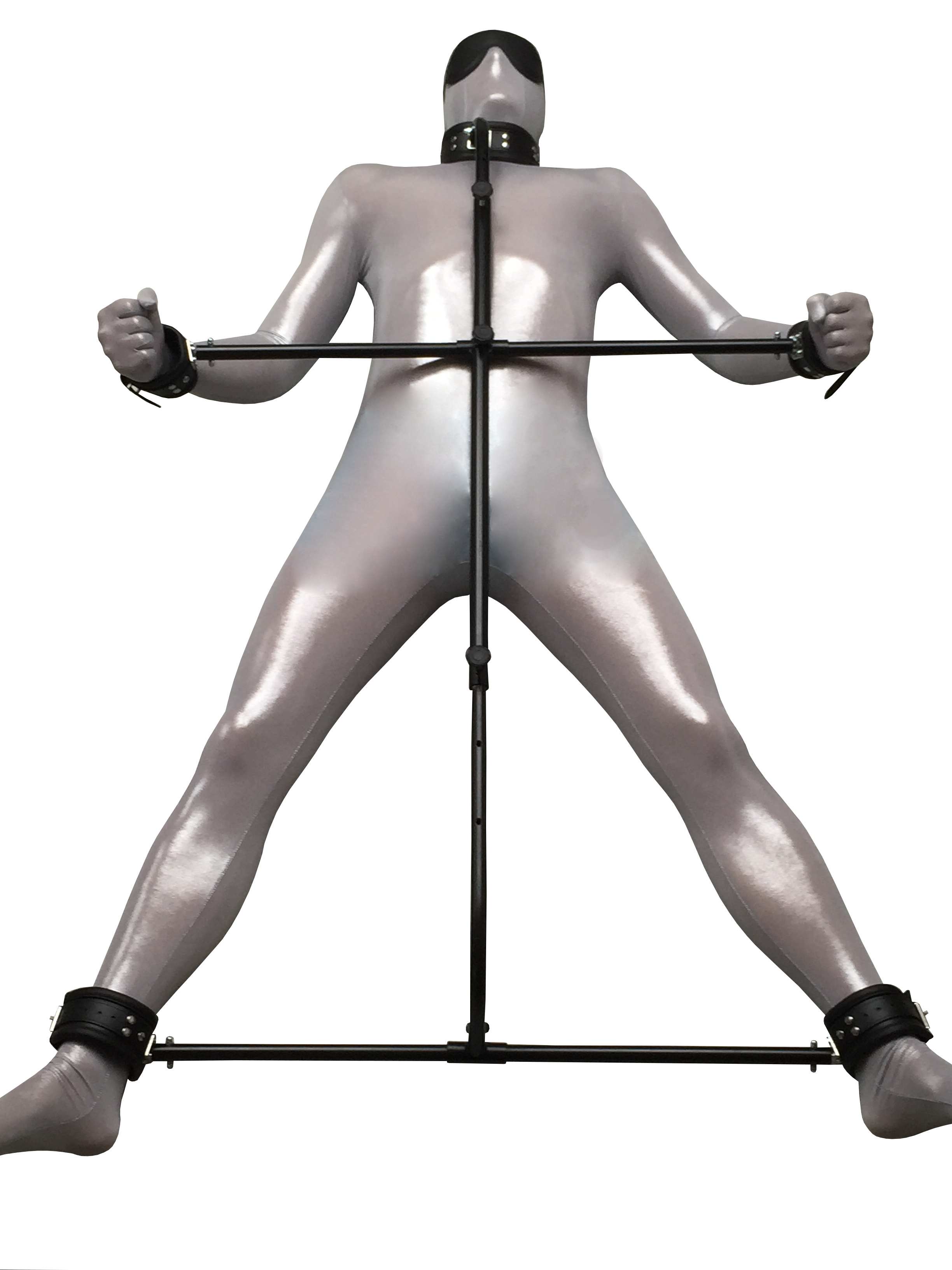 Bondage Pranger Ultimate, verstellbar, inkl. Halsband, Handfesseln und Fußfesseln