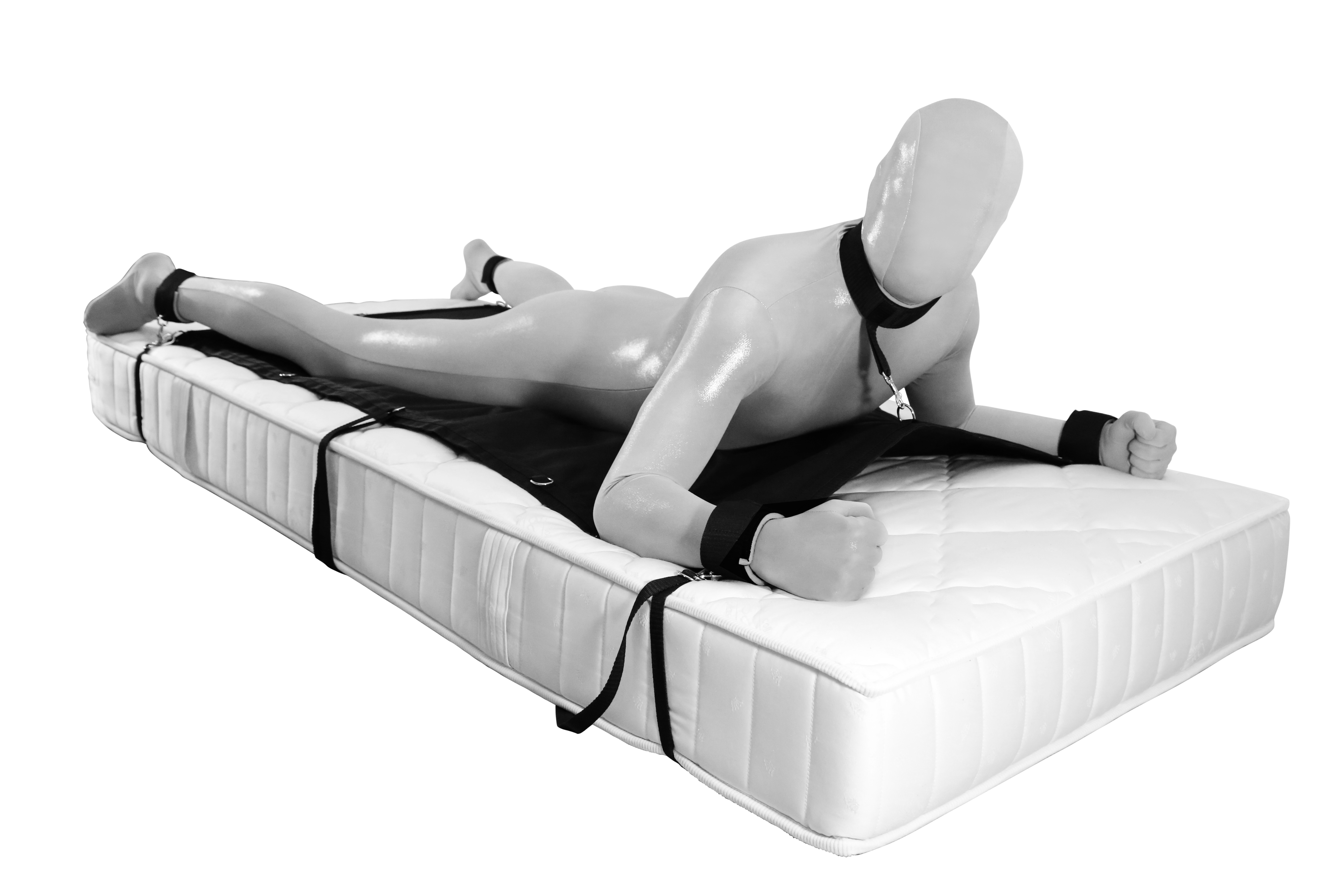 Bondage Matte Bettfessel-System Bettfesselset