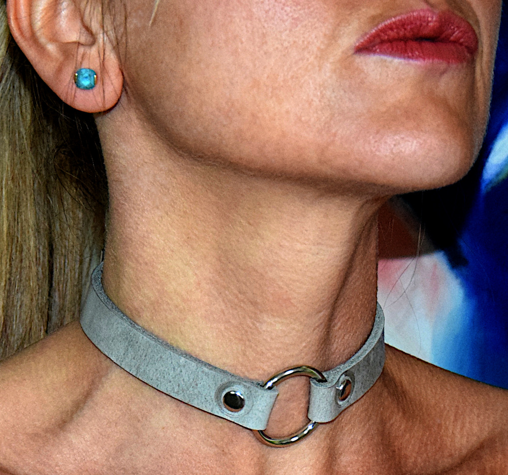 Terginum Grey Collection / Schmuck-Halsband mit Rundring