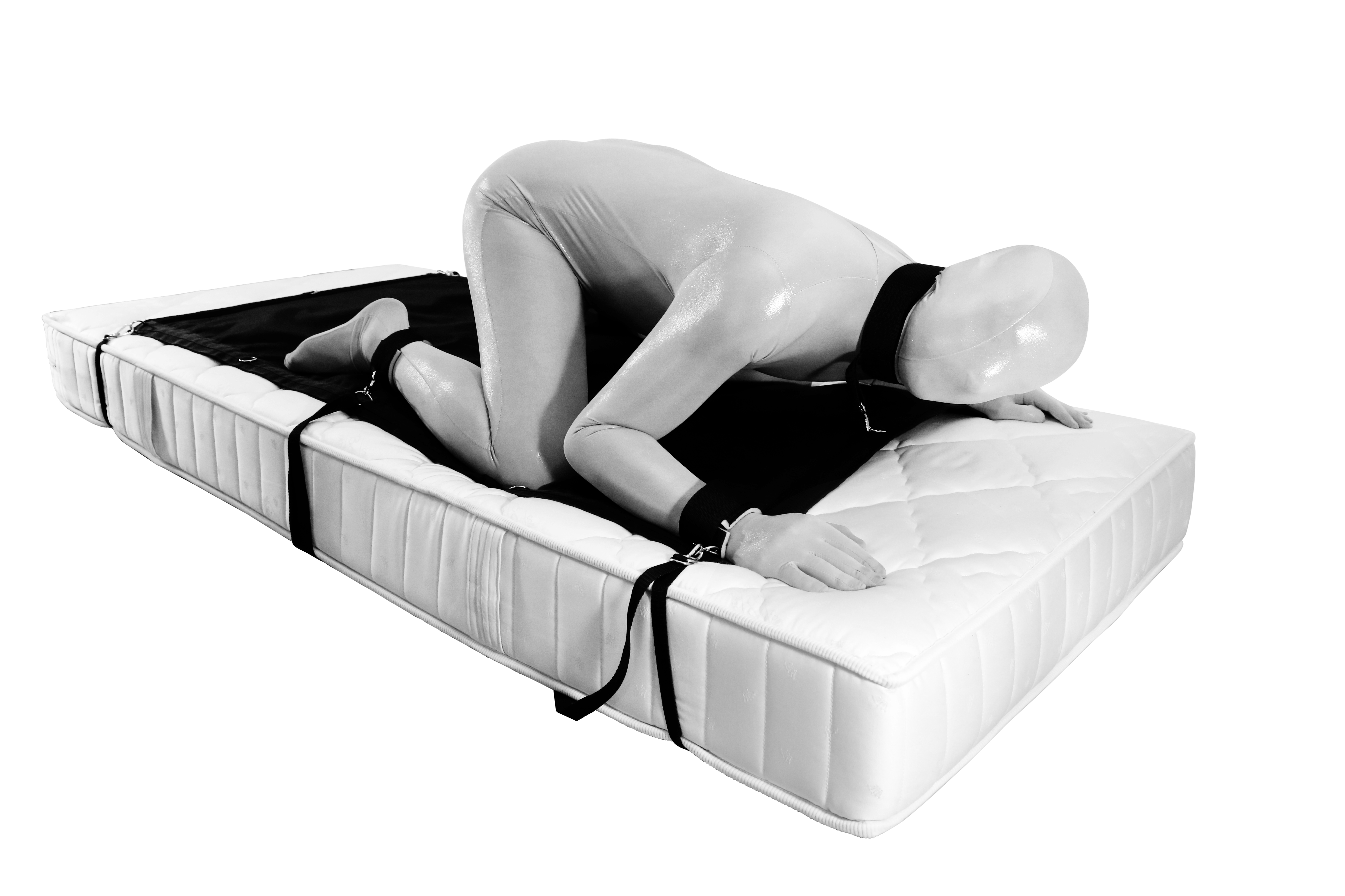 Bondage Matte Bettfessel-System Bettfesselset