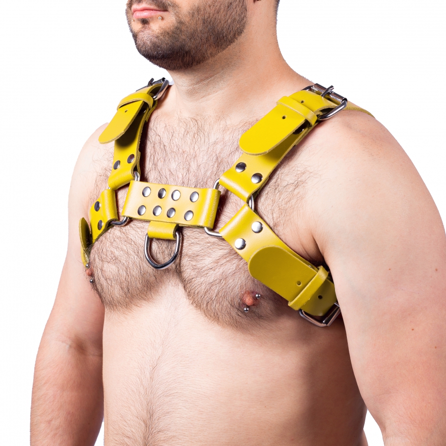 Robustes BDSM Leder Harness Brustharness für Herren