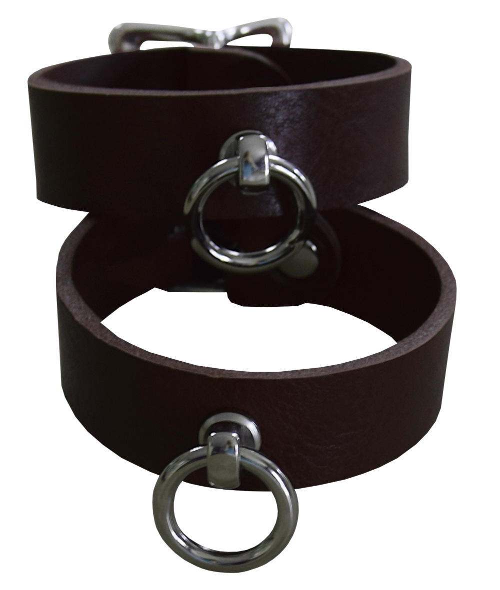 BDSM Fußfesseln mit Premium O-Ring aus Edelstahl, Maßanfertigung