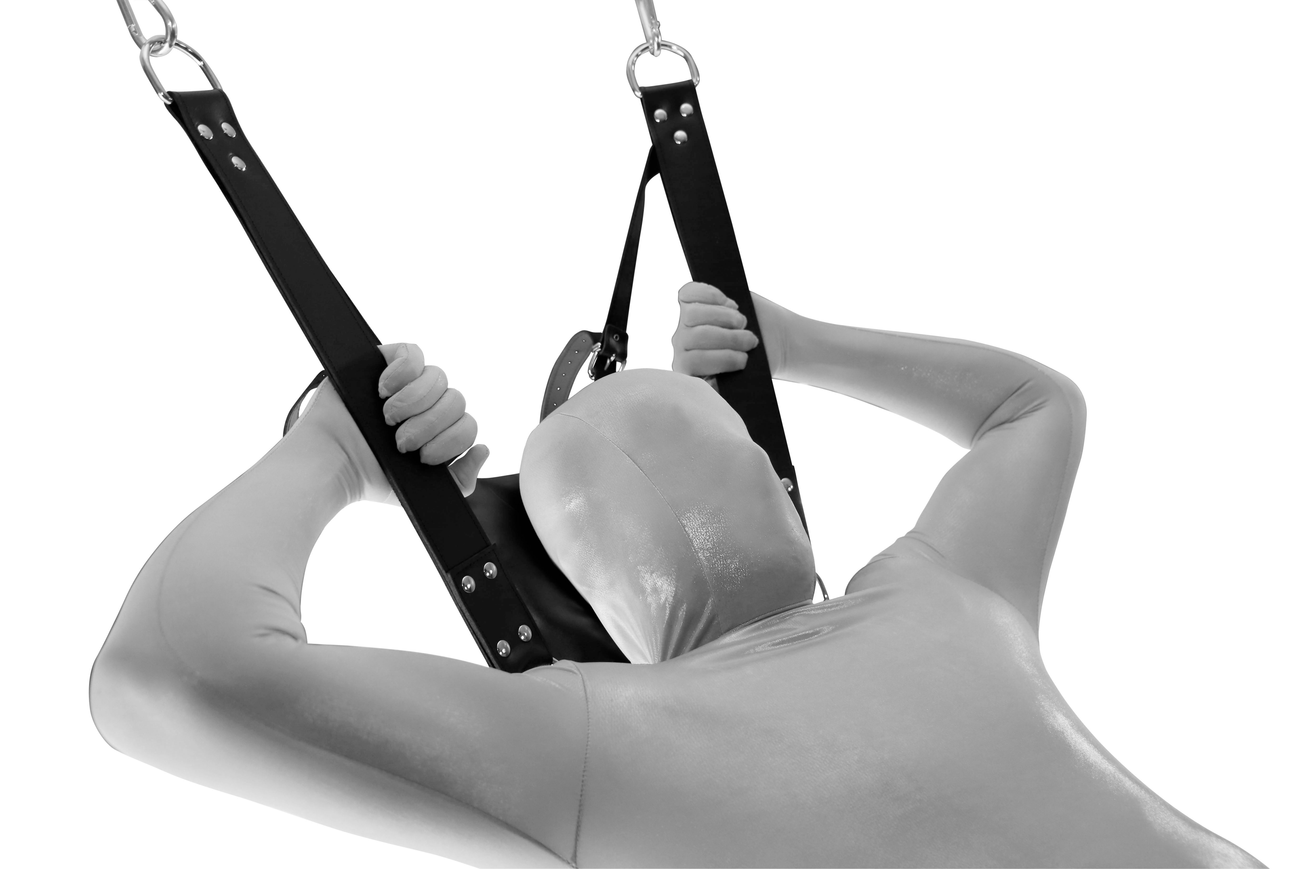 Sexschaukel Liebesschaukel Sling mit Kopfkissen, Beinschlaufen und Karabiner
