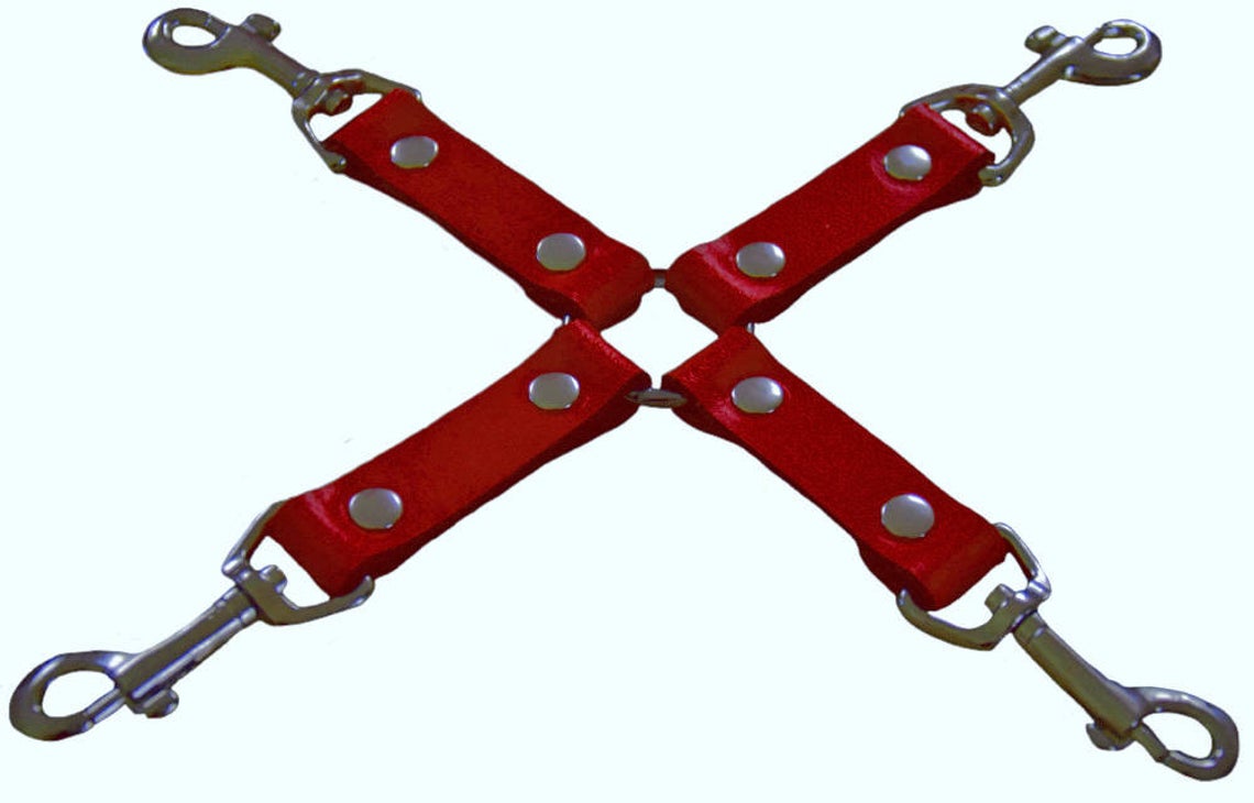 BDSM Robuste BDSM Hogtie Fesselgurt Bondagegurt Verbindungsgurt für Hand- und Fußfesseln