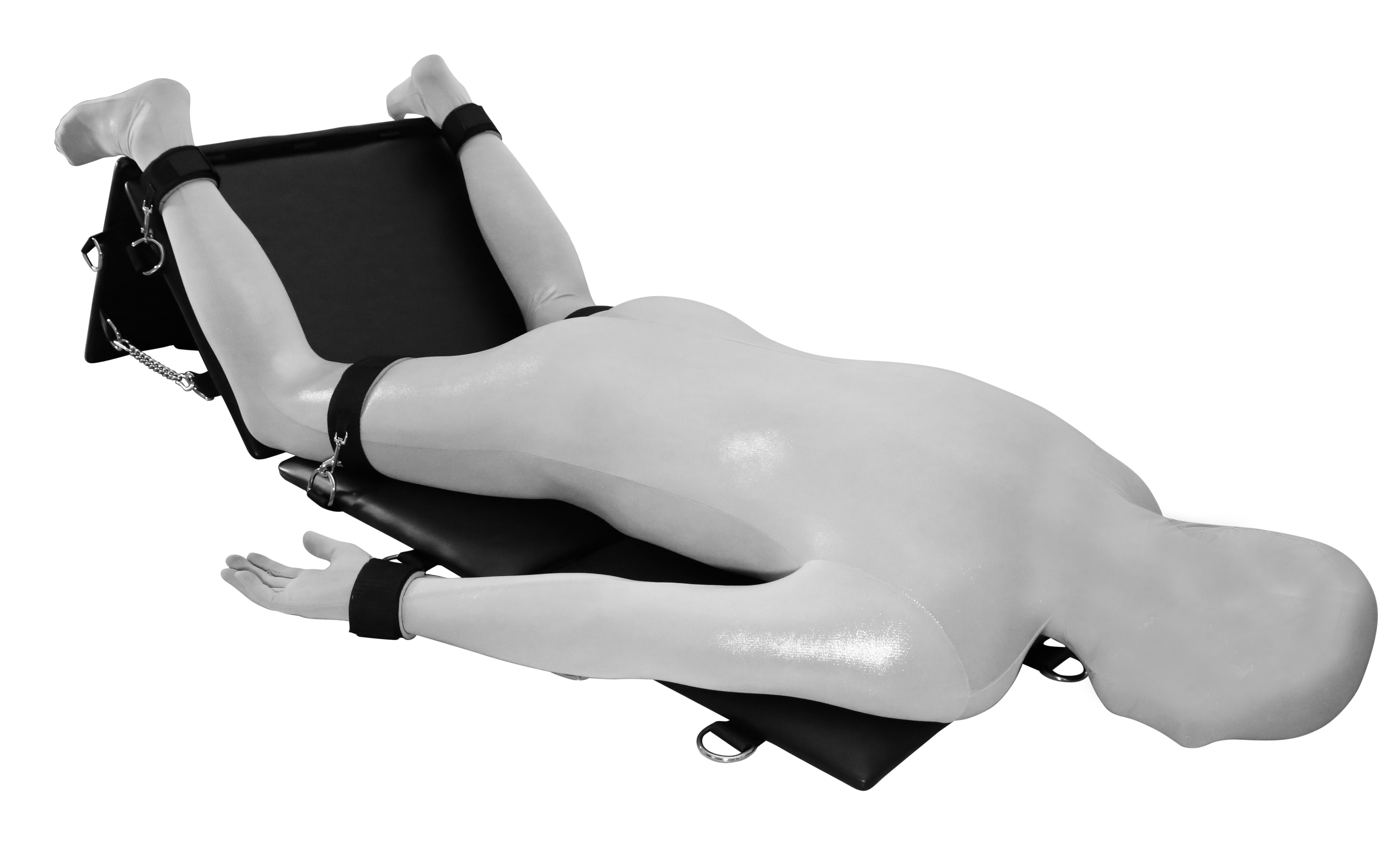 Premium Bondage Lounger inkl. Fesselzubehör - dick gepolstert