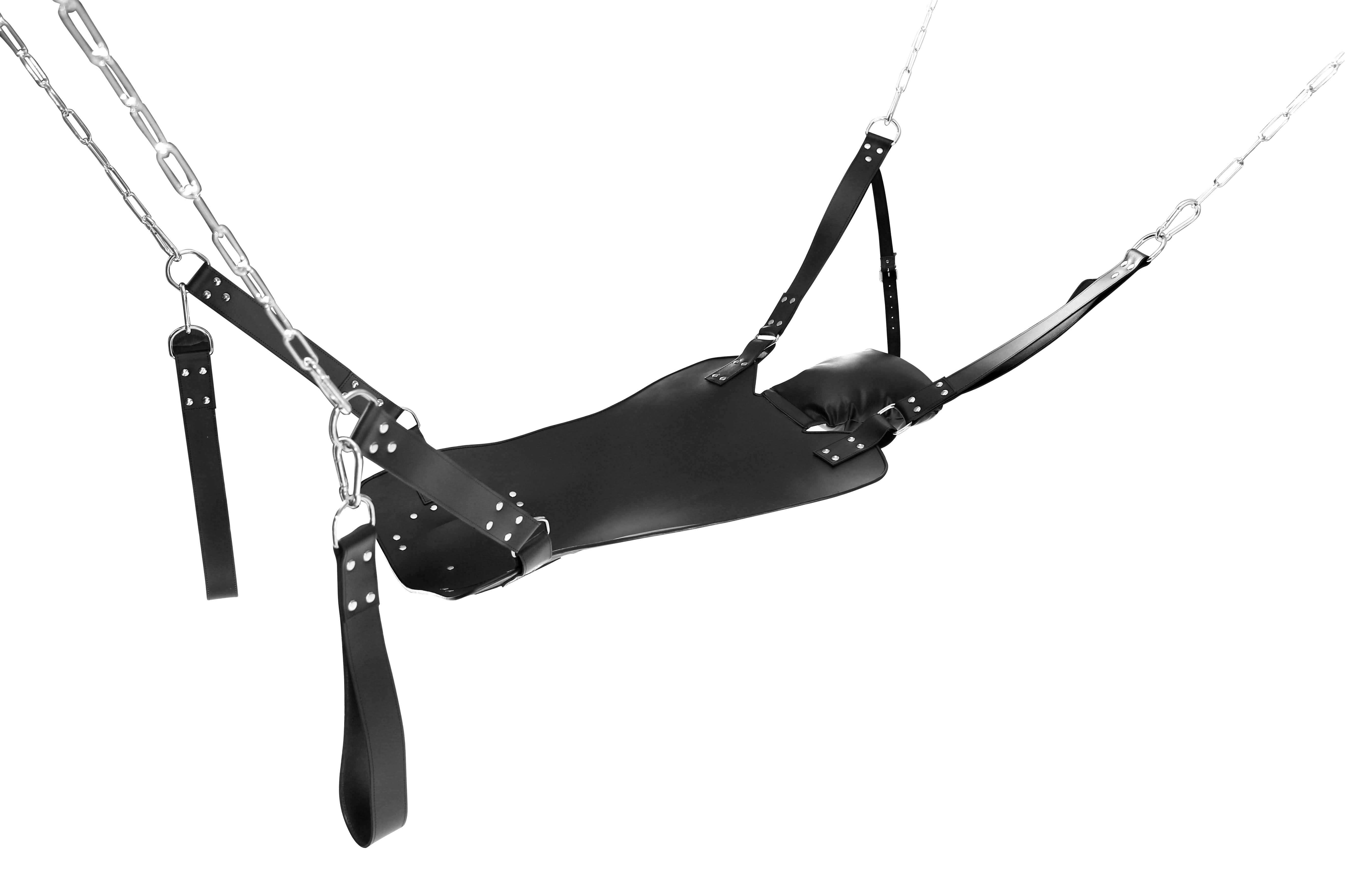Sexschaukel Liebesschaukel Sling mit Kopfkissen, Beinschlaufen und Karabiner