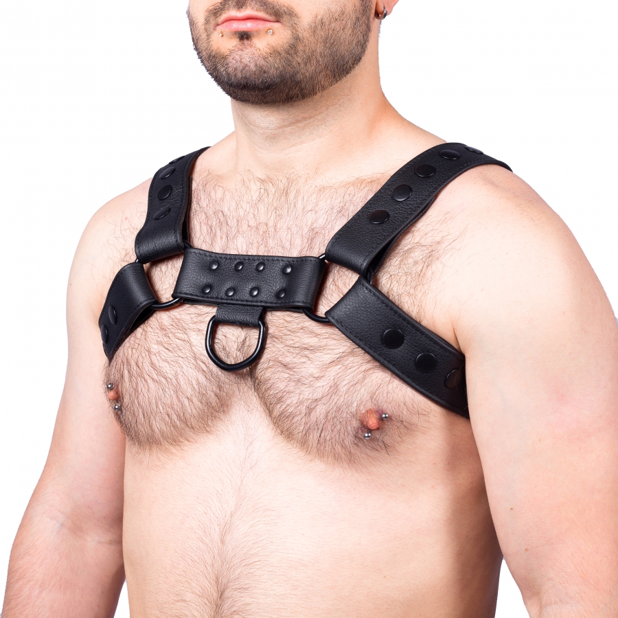 Robustes BDSM Leder Snap Harness Brustharness für Herren