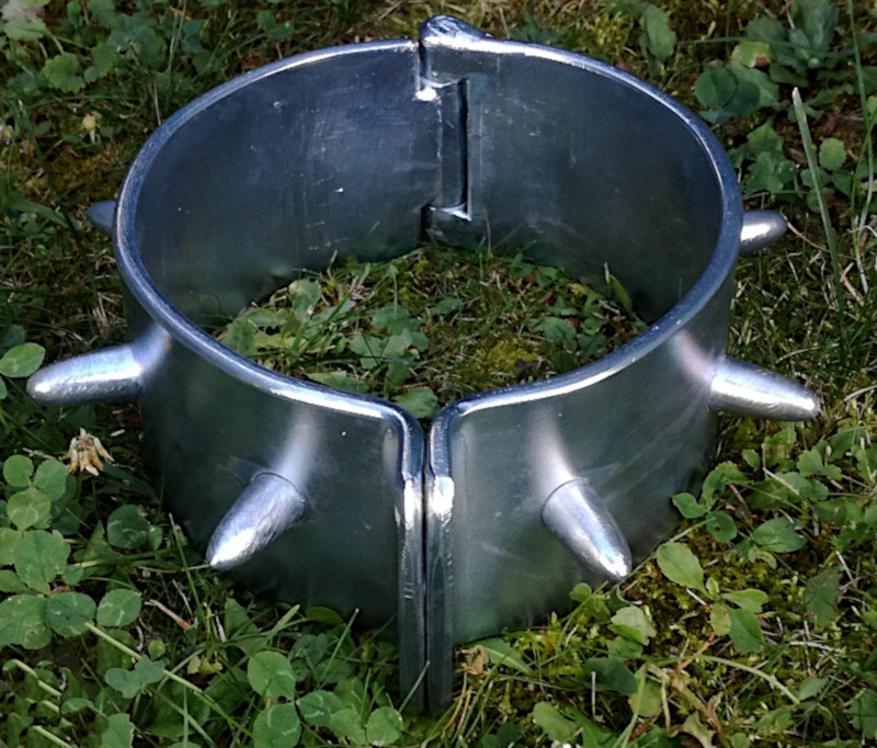 BDSM Steel Metal Bondage Collar Hedgehog Clamp
