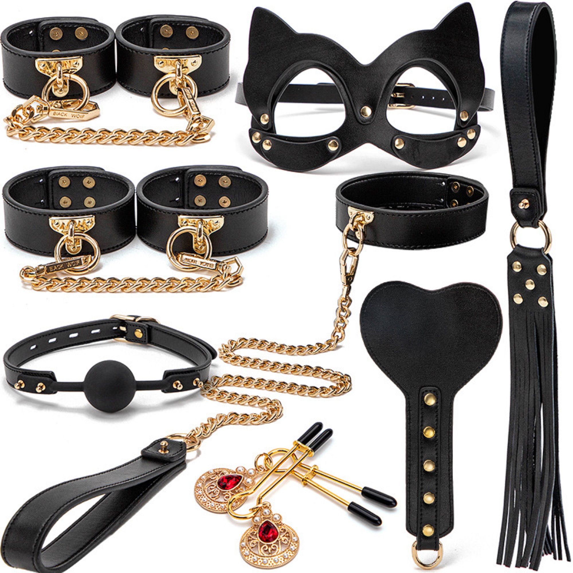 Vegan Line BDSM Bondage Set 8-teilig inkl. Koffer