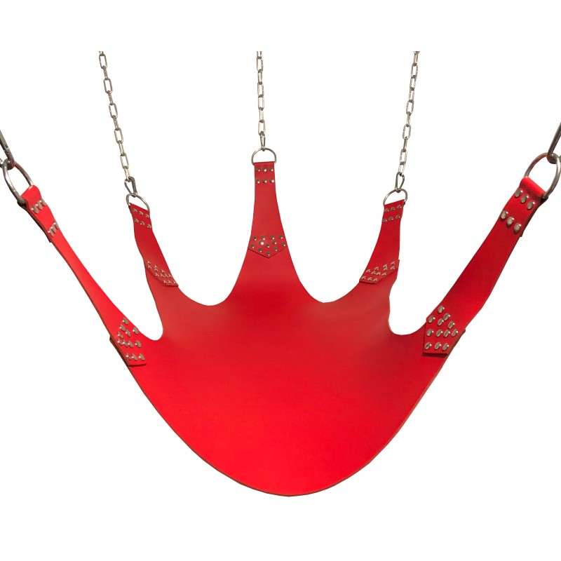 Rote 5-Punkt Sex Sling Matte Liebesschaukel Sexschaukel