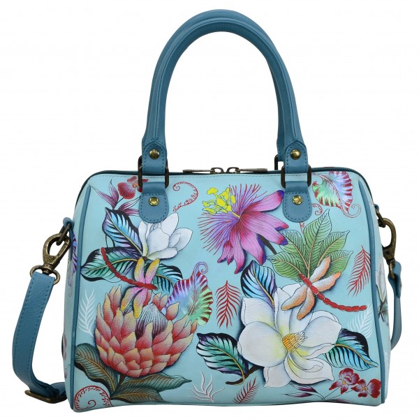 Anuschka Handtasche Schultertasche Jardin Bleu 625-JRD