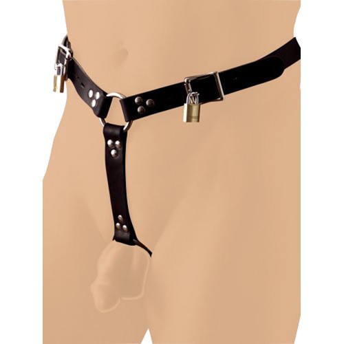 Strict Leather Harness-Zaumzeug aus Leder mit Analplug