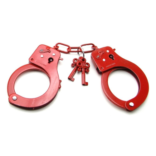 Metal Handcuffs Red