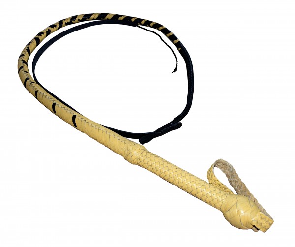 Premium Bullenpeitsche Bullwhip inkl. Holster 190 cm - Cobra Snake