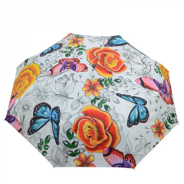 ANUSCHKA Regenschirm Taschenschirm 3100-FPD Floral Paradise