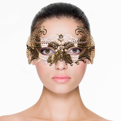 Raffinierte Venezianische Maske aus Metall