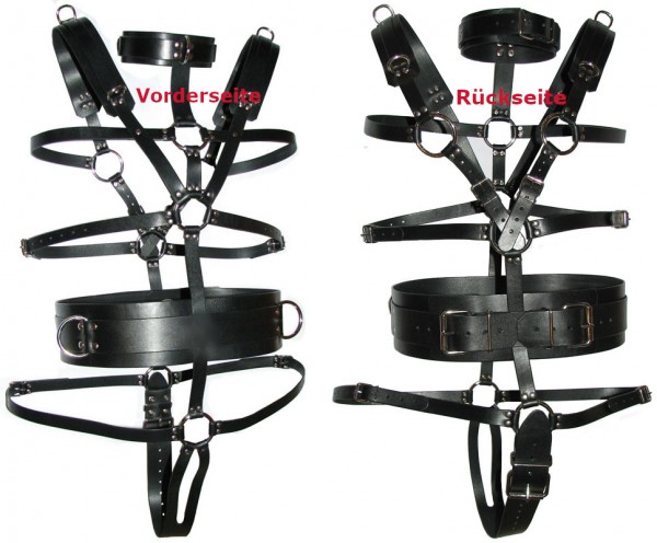 PREMIUM Terginum Training Leather Body Harness for men pony play