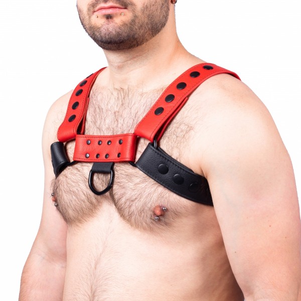 Robustes BDSM Leder Snap Harness Brustharness für Herren